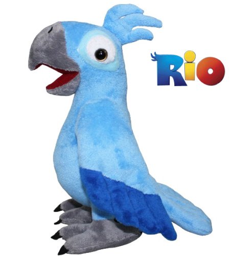 Rio Blu Parrot Ara Plush Stuffed Toy Amazon Co Uk Toys Games