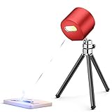Compact Laser Engraver Machine, Portable Laser Engraving Etcher Handheld Mini Home Desktop Laser Cutter Printer with Protective Glasses for Wood, Leather，DIY Logo Design, Art Craft Science, Red