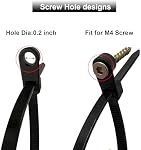 Plastic Cable Ties with Screw Holes (100 Pack) 8 Inch Mount Head Electrical Zip Ties 40 LBS-Black