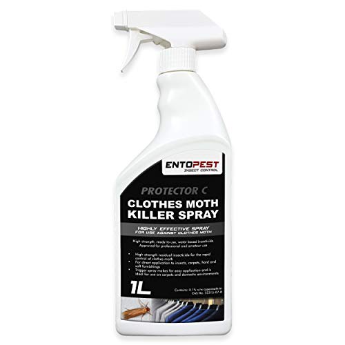 Entopest Clothes Moth 1x Protector C Killer Spray for Room & Wardrobe Treatments