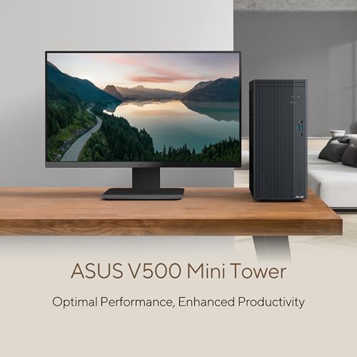 Image of ASUS V500 Mini Tower Desktop - Intel Core i5-16GB DDR5-512GB SSD - Windows 11 Home