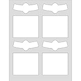 Beer Bottle with Neck Labels for 20 Beer Bottles, 3.5 x 4.75 inches (Vinyl Weatherproof White)