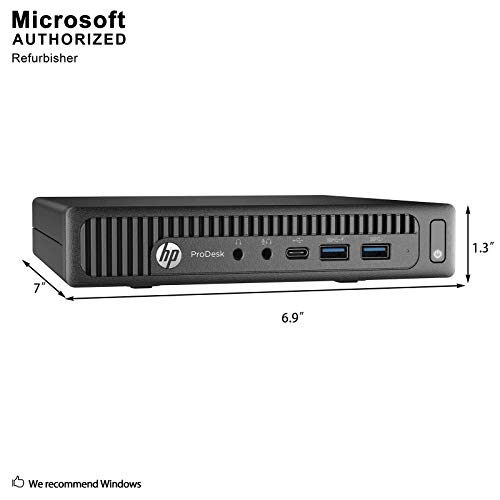 HP 600 G2 Micro Computer Mini Tower PC (Intel Quad Core i3-6100T, 16GB DDR4 Ram, 256GB Solid State SSD, WIFI, VGA, USB 3.0) Win 10 Pro (Renewed) - Image 4