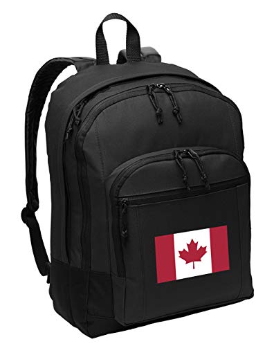 Broad Bay Canada Flag Backpack CLASSIC Style Canada Backpack Laptop Sleeve