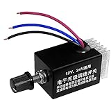 uniquegoods DC Motor Speed Controller Universal DC 12V 24V 10A Electronic Stepless Speed Regulator Switch for Car Truck Fan Heater Control