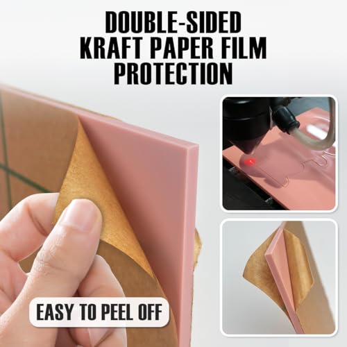 Image of 10 Colors Cell Cast Acrylic Sheets 1 /8inch (3mm) 8x12 200x300mm Laserable Plexiglass Sheets Plasitc Board for Laser Cutting Engraving DIY Project Craft Picture Frames Sign Weding invitaton