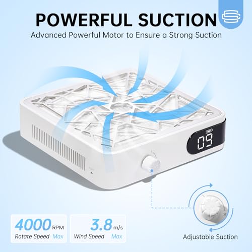 Extractor de polvo para uñas inalámbrico miniatura 3