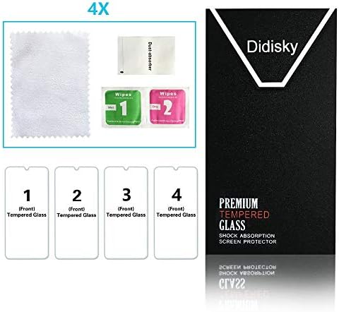 Didisky Tempered Glass Screen Protectors for Samsung Galaxy a40, [ 4 Pack ] Anti-Scratch, 9H Hardness,Bubble-Free, HD Clarity, Anti Scratch, Easy to install