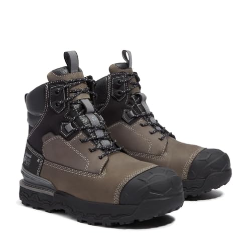 Image of Timberland PRO Men's 6 Grey /Black Boondock Comp Toe WP SR Boot
