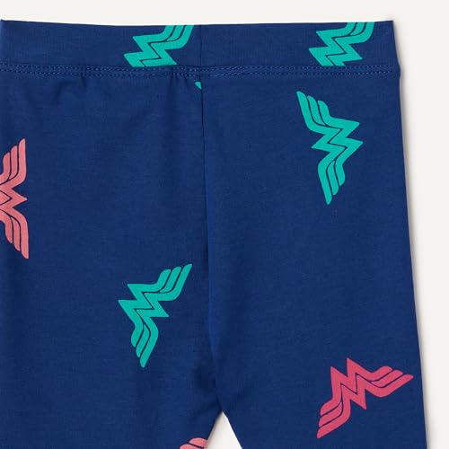 Image of Amazon Essentials Girls' Cotton Stretch Leggings, Multipacks