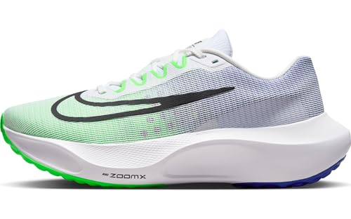 Nike Tênis masculino Zoom Fly 5, Branco preto verde Strike Racer azul, 45