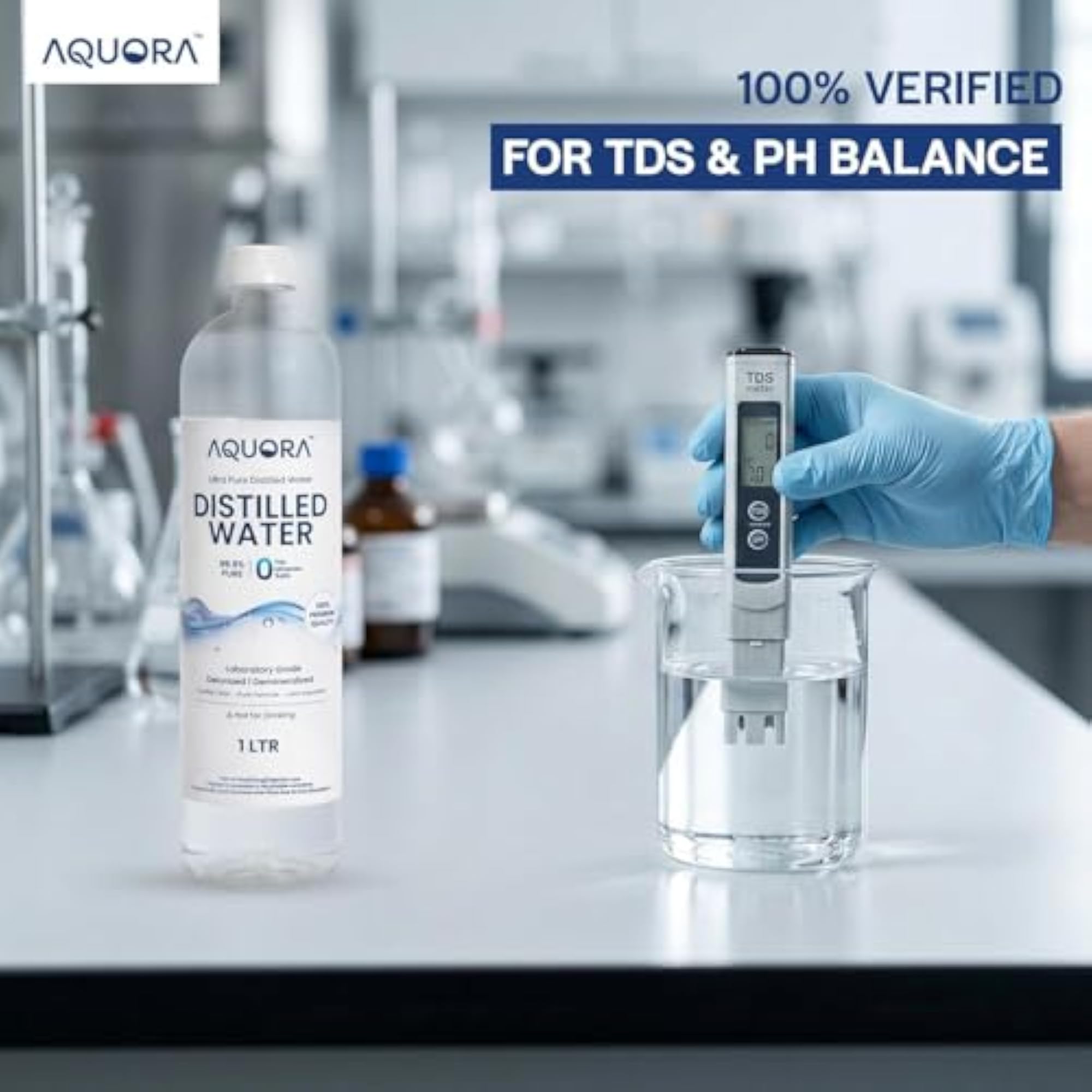 Laboratory Distilled Water, 99.9% Pure
