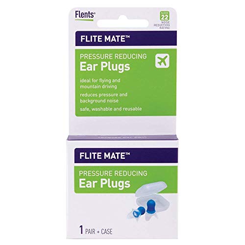 Flents Ear Plugs, Flite Mate Pressure-Reducing Earplugs for Flying,...