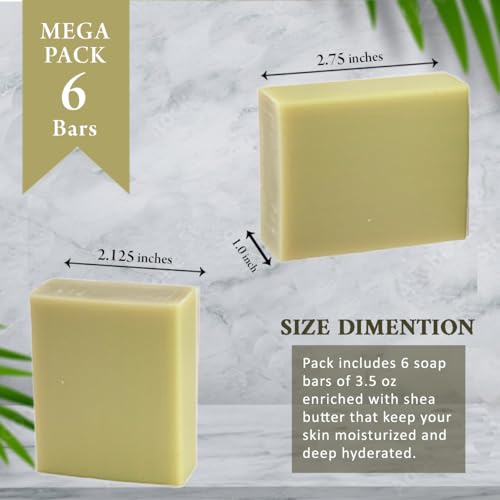 Simple Scents Australia French Pear Scented Natural Soap Bars (6 Bars), 3.5Oz Moisturizing French Triple Milled Soap Bars Enriched With Shea Butter - Pure Plant Oil Bath & Body Soap Bars thumb #6