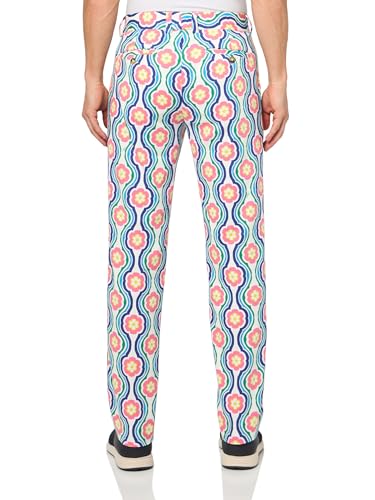Men's Slim Fit Printed Trouser2
