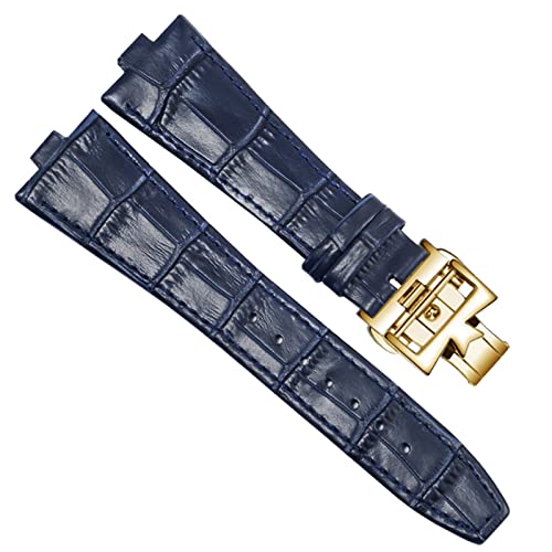 Bracelet de montre en cuir véritable pour Overseas 4500V design chic