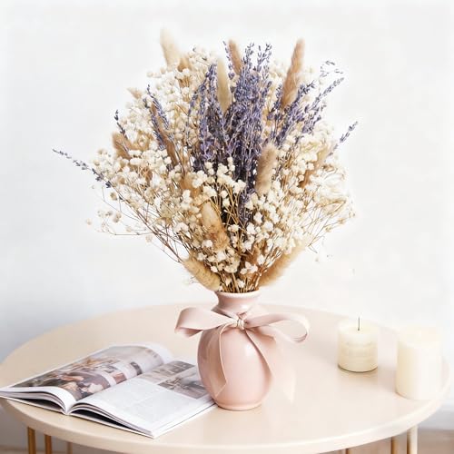 Ramo de flores secas naturales con lavanda y detalles boho miniatura 1