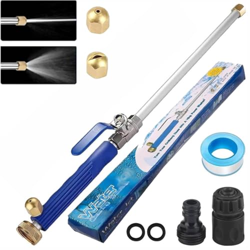 High Pressure Washer Extension Wand, Upgraded 2-In-1 Hydro Jet Hose Nozzle High Pressure For Car, 2026 New Water Arrow Sprayer, Jet Gutter Cleaning Tools For Patio Garden Outdoor Cleaning Blue