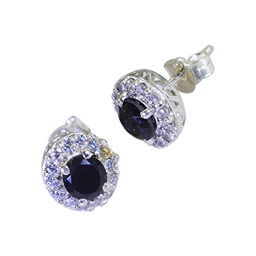 Boucles d'oreilles onyx noir en argent 925, le cadeau idéal pour fille