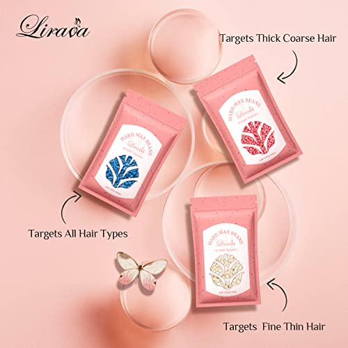 Hard Wax Beads, Lirava 300G Wax Beans For Hair Removal Sensitive Skin With Organic Hard Wax Perfect For Full Body, Brazilian Bikini, Face, And Leg Home Wax Refill For Women Men #TOP3
