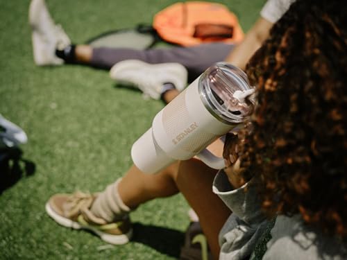 Image of STANLEY Quencher ProTour Flip Straw Tumbler with Leakproof Lid 40 oz | Built-In Straw and Handle | Cup Holder Compatible for Travel | Insulated Stainless Steel Cup | BPA-Free | Rose Quartz Fade