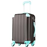 [レジェンドウォーカー] スーツケース キャリーケース 軽量 拡張機能 Ｍサイズ (61～72L /チョコ ミント) [5082-60-CH-MI]