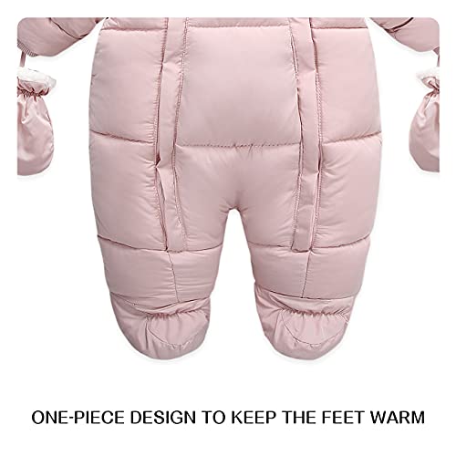 Image of Baby Girl Winter Snowsuit Toddler Jacket Clothes For Boy Infant Jumpsuit Hoodied