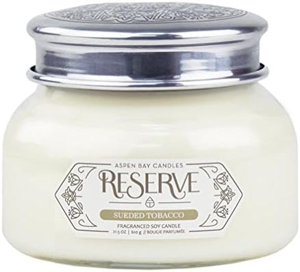 Reserve Candle 20 oz, Sueded Tobacco