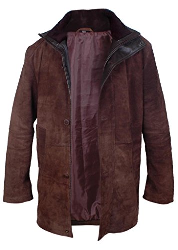 Flesh & Hide F&H Men's Sheriff Walt Longmire Robert Taylor Genuine Leather Coat4