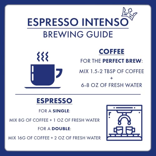 Image of Caffe Borbone Espresso Intenso Whole Bean Coffee, 100% Robusta Blend, Medium Roast, 2.2 lb Bag (Pack of 1)