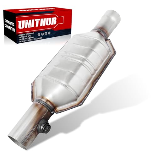 UNITHUB Exhaust Manifold Catalytic Converter Rear 16379 645417 Compatible for Jeep Grand Cherokee 4.0L 4.7L 2002 2003 2004 Direct Replacement (EPA Compliant)
