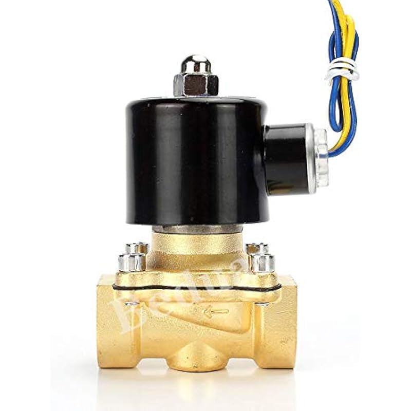 Beduan Brass Electric Solenoid Valve, 1/2 110V Air Valve Normally Colsed for Water Air Gas Fuel Oil AC110V 1/2"NPT 상세이미지 2