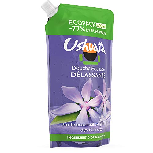 Ushuaïa Gel Douche Ecopack Massage Délassant à 'Huile Essentielle d'Ylang des Comores 1 Unité 500 ml - vue 3