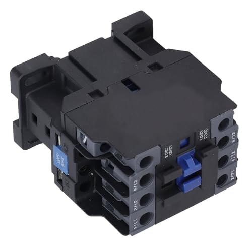 Image of LEYDEN CJX2, 65A (6511) 220VAC 50Hz Coil, 3 Pole Power Contactor Switch, Thermosetting Plastic DIN Rail Contactors for Electrical ON /Off