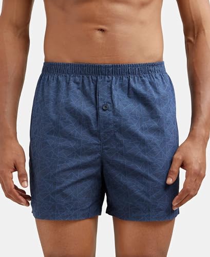 Image of Jockey 8222 Men's Super Combed Mercerized Cotton Woven Printed Inner Boxers with Ultrasoft and Durable Inner Waistband (Pack of 2)