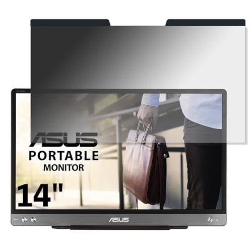 ASUS ZenScreen MB14AC 14インチ 16:9 対応 マグネット式 覗き見防止フィルム プライバシーフィルター ブルーライトカット 反射防止 PC パソコン ノートブック のぞき見防止 画面保護 保護シート 着脱簡単 両面使用