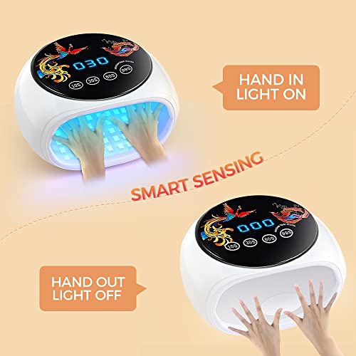 Lampe à ongles UV LED NOBRIM contre le vernis qui écaille avec séchage automatique - 6