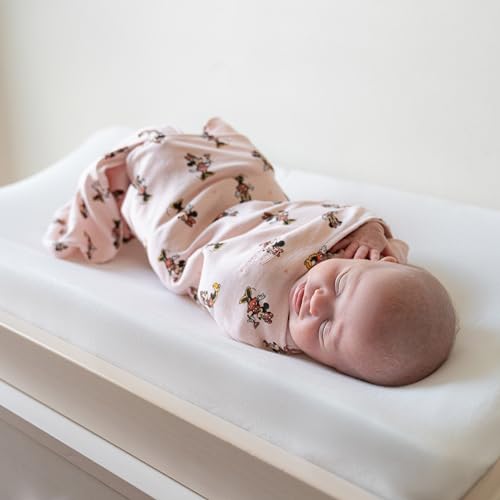 Image of HALO Disney Baby 100% Cotton Sleepsack Swaddle, 3-Way Adjustable Wearable Blanket, TOG 1.5, Minnie Fun, Small, 3-6 Months