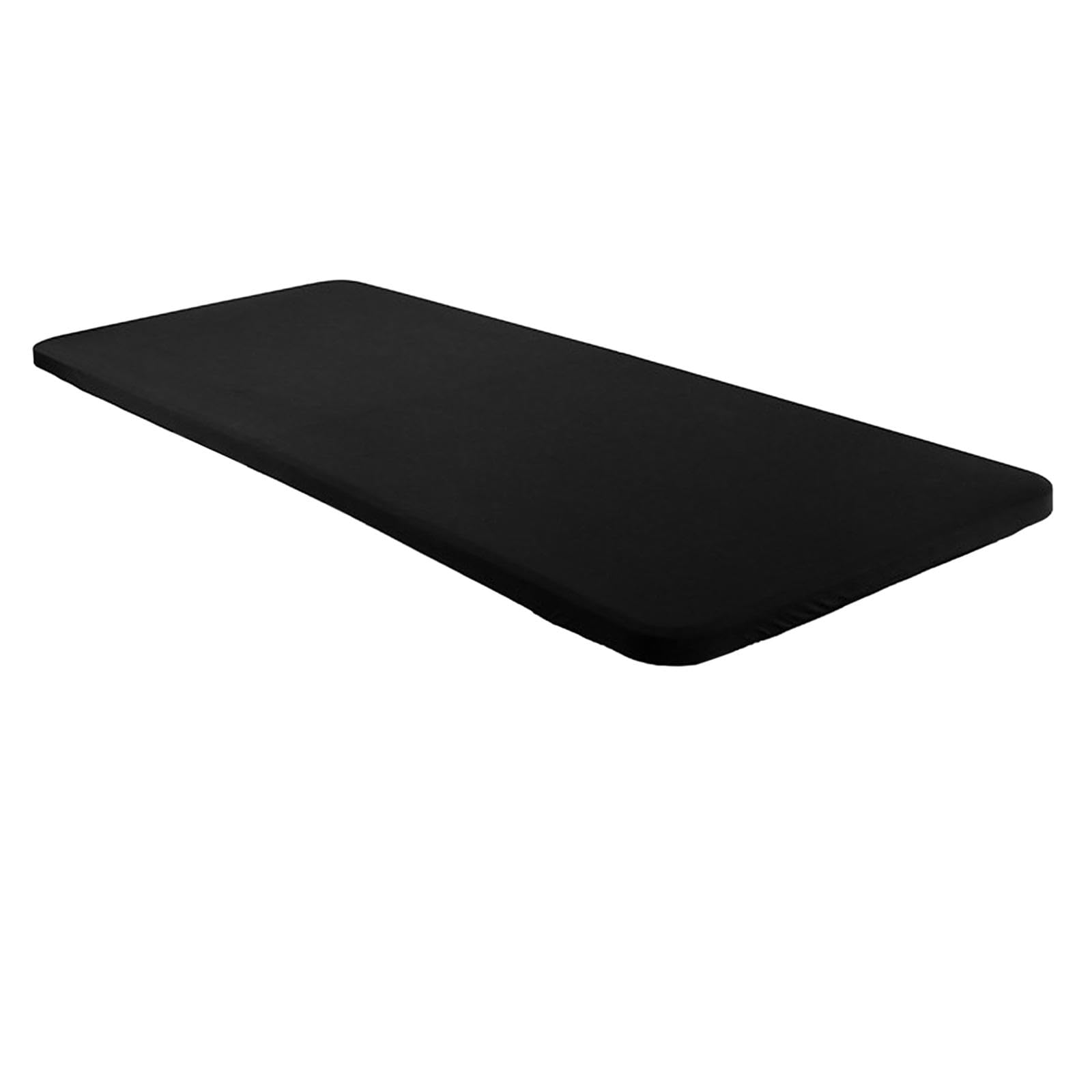 NIVAA Spandex Table Cover Rectangle Washable Table Cloth for Picnic Banquet Dinner Black 243x76x46cm-image-10