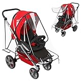 💦GUTES BELÜFTUNGSDESIGN UND RUNDUMSCHUTZ: Auf beiden Seiten des regenschutz für kinderwagen sind mehrere kleine Belüftungslöcher integriert, um die Luftzirkulation zu optimieren und dem Baby das Atmen frischer Luft zu ermöglichen. Wasserdichte Reißverschlüsse halten Regen fern. Unser universal kinderwagen schutzhüllen Ihr Baby in allen vier Jahreszeiten vor Regen, Wind, Schnee, Kälte und Staub.