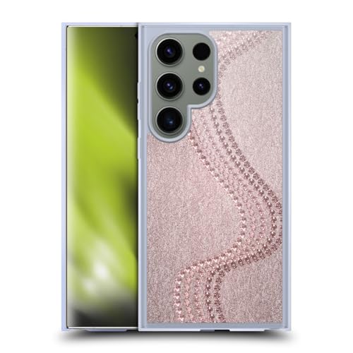 Coque LebensArt Cristaux Or Rose pour Samsung S24 Ultra MagSafe