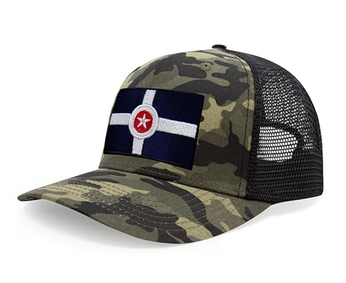 Image of International Tie City Hat for Men and Women, Adjustable Snapback Trucker Baseball Cap with Embroidered Patch