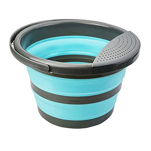Cubo de agua plegable - Cubo plegable para limpiar, olla de agua de 4L/10L que ahorra espacio para exteriores, recipiente plegable para lavar coches y fregonas