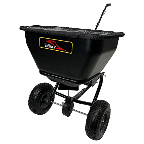 Brinly BS361BH-A Deluxe Tow Behind Broadcast Spreader with Extended Easy-Reach Handle and Weatherproof Cover, 175 lb. - Thumbnail 2