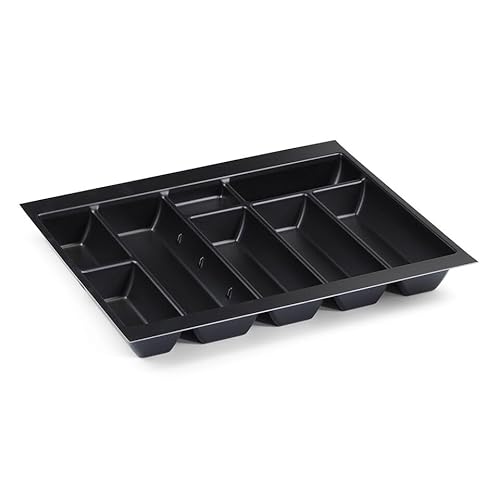 Handle & Home 600mm Black Cutlery Tray for Blum Tandembox 422mm Long x 512mm Wide