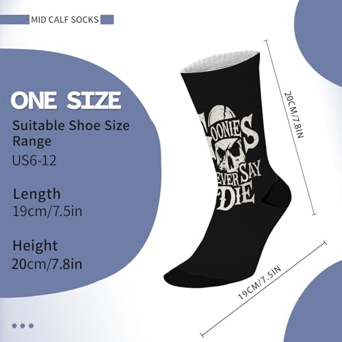 Goonies NEVER SAY DIE Mens Cotton Socks3