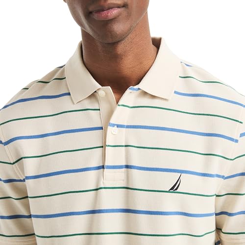 Camiseta polo clásica con rayas para hombre de Nautica miniatura 4