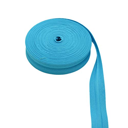 Mangocore Cotton Bias bindnig Tape,Size: 25mm, Width:1",2.5cm,30yds Various Color,DIY Garment Accessories wholesales (Blue)