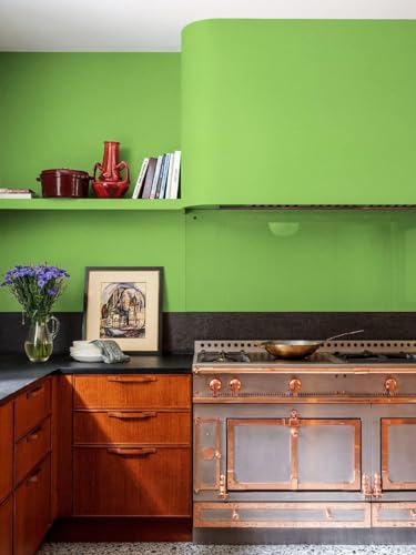 Image of Light Green Solid Matt Peel and Stick Wallpaper Contact Paper Wallpaper Modern Self Adhesive Wallpaper Decorative Removable 16 x 60 Inch