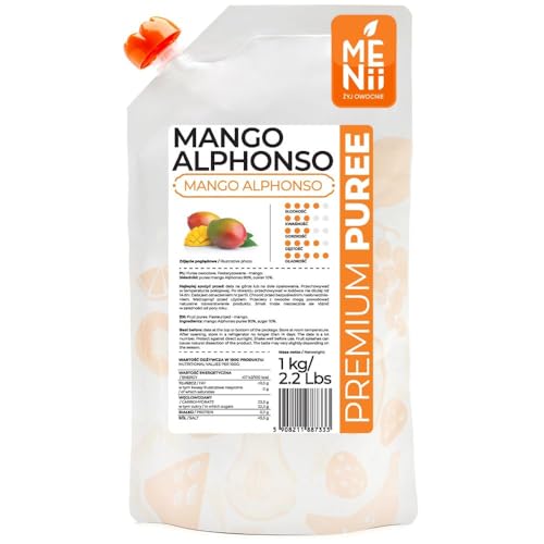 Puré de Frutas Premium Mango Postre Deli Bebidas Tortas Helado Mango Alphonso 1kg